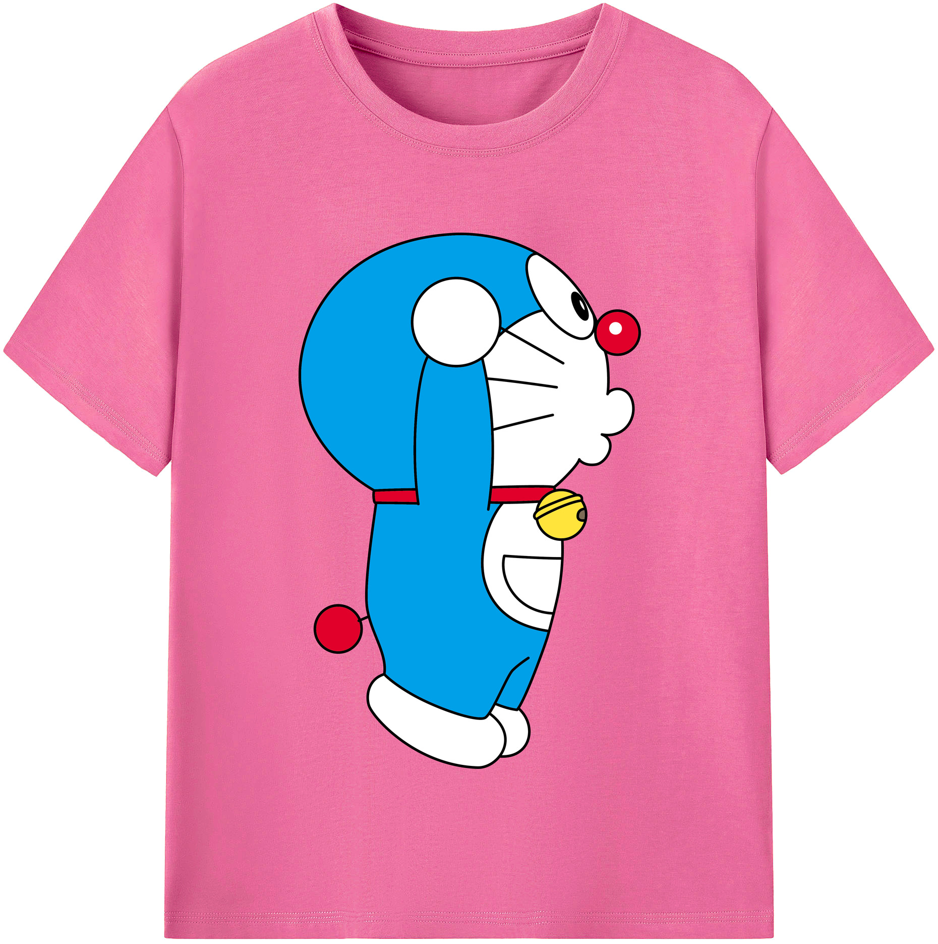 （画像用） ドラえもん Doraemon レディースカジュアルプリントTシャツ（綿100％）